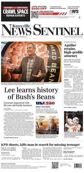 Cover of Knoxville News Sentinel