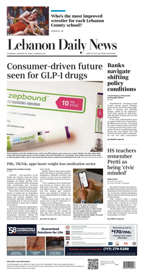 Cover of Lebanon Daily News