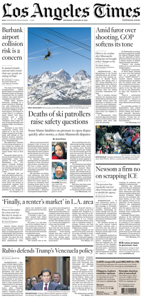 Cover of Los Angeles Times