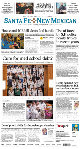 Cover of Santa Fe New Mexican