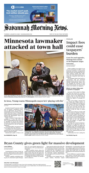 Cover of Savannah Morning News