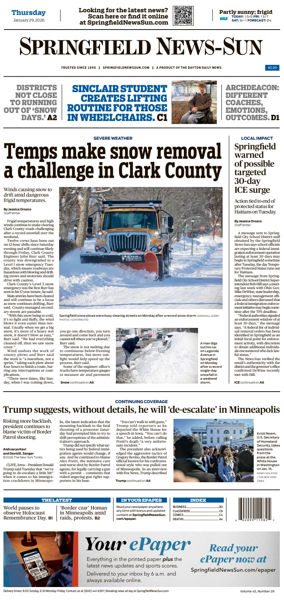 Cover of Springfield News-Sun