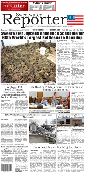 Cover of Sweetwater Reporter