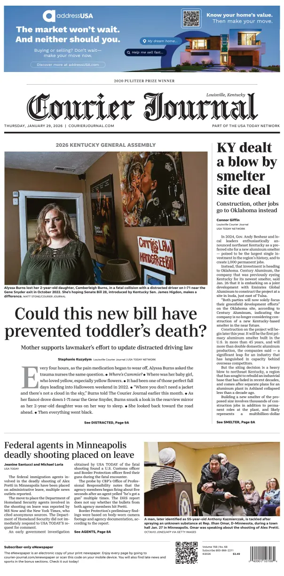 Cover of The Courier-Journal (Louisville)