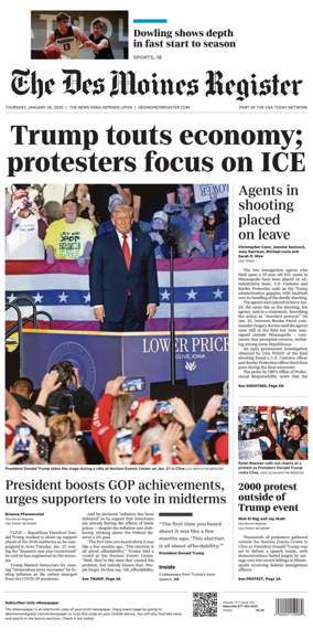 Cover of The Des Moines Register