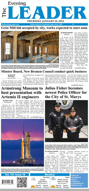 Cover of The Evening Leader