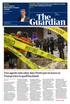 Cover of The Guardian (USA)