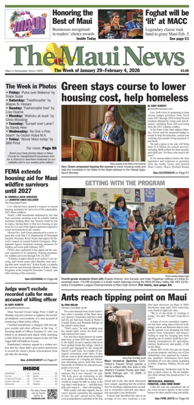 Cover of The Maui News - Weekender
