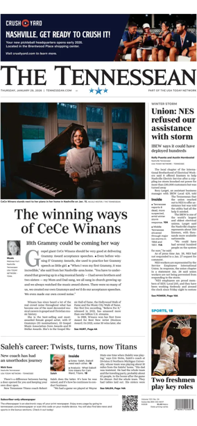 Cover of The Tennessean
