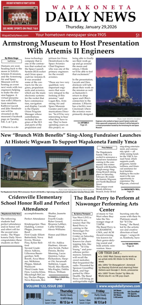 Cover of Wapakoneta Daily News