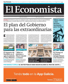 Cover of El Economista (Argentina)