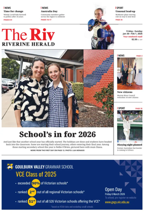 Cover of The Riverine Herald