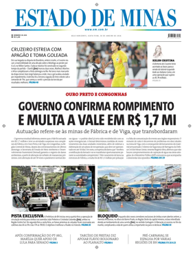 Cover of Estado de Minas (Brazil)