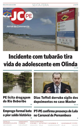 Cover of Jornal do Commercio