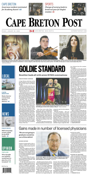 Cover of Cape Breton Post