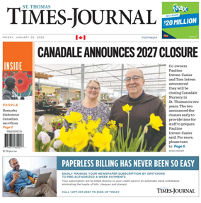 Cover of St. Thomas Times-Journal