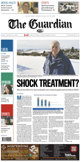Cover of The Guardian (Charlottetown)