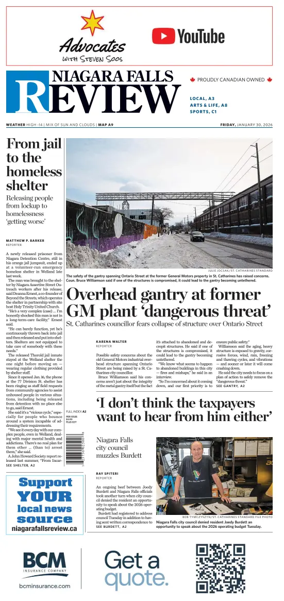 Cover of The Niagara Falls Review