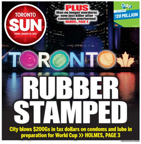 Cover of Toronto Sun