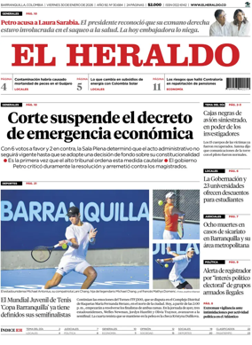 Cover of El Heraldo (Colombia)