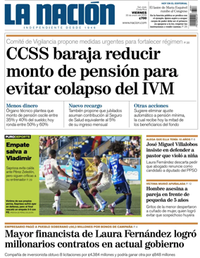 Cover of La Nacion (Costa Rica)