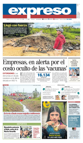 Cover of Diario Expreso
