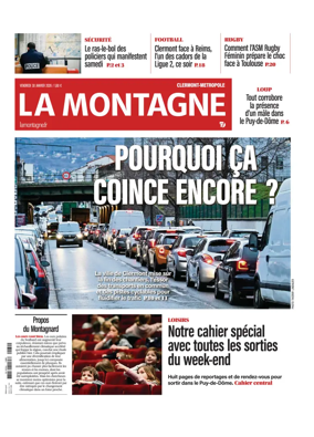 Cover of La Montagne (Clermont-Metropole)