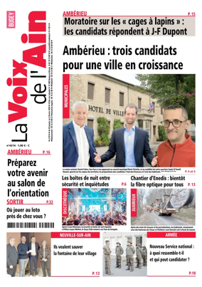 Cover of La Voix de l’Ain Amberieu en Bugey - Meximieux