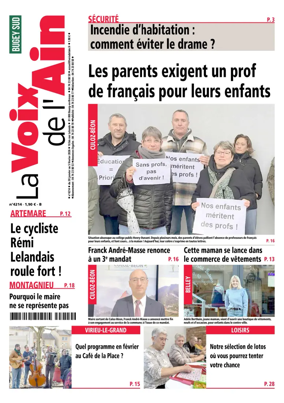 Cover of La Voix de l’Ain Belley