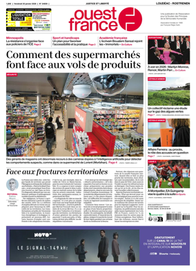 Cover of Ouest France (Loudeac / Rostrenen)