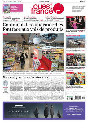 Cover of Ouest France (Nantes)