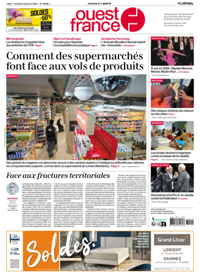 Cover of Ouest France (Ploermel)