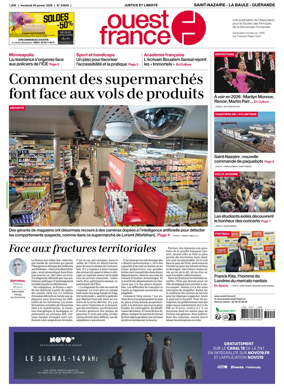Cover of Ouest France (Saint-Nazaire La Baule Guerande)