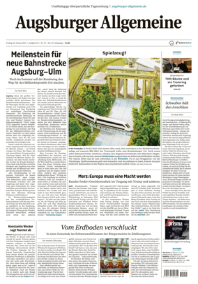 Cover of Augsburger Allgemeine (Ausgabe Stadt)