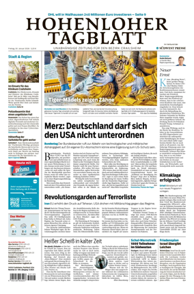 Cover of Hohenloher Tagblatt