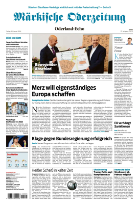 Cover of Markische Oderzeitung Oderland-Echo