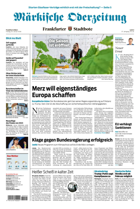 Cover of Markische Oderzeitung Frankfurt (Oder)