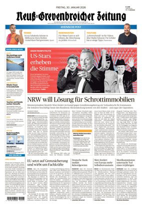 Cover of Neuss-Grevenbroicher Zeitung Neuss