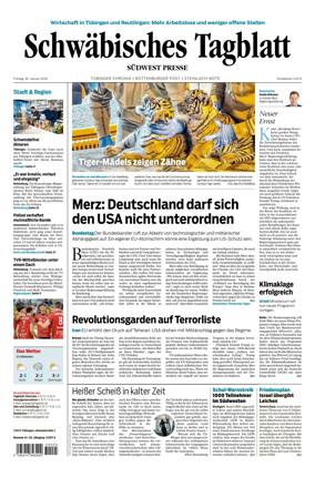 Cover of Schwabisches Tagblatt - Tubinger Chronik