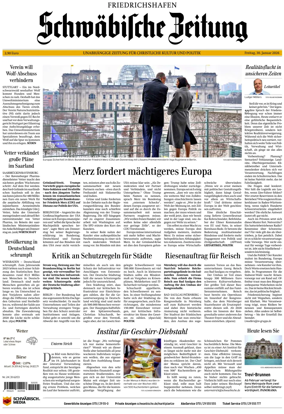 Cover of Schwabische Zeitung (Friedrichshafen)