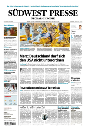 Cover of SUDWEST PRESSE - Neckar-Chronik