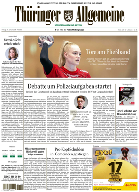 Cover of Thuringer Allgemeine (Artern)