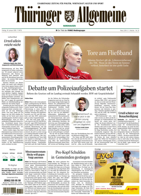 Cover of Thuringer Allgemeine (Nordhausen)