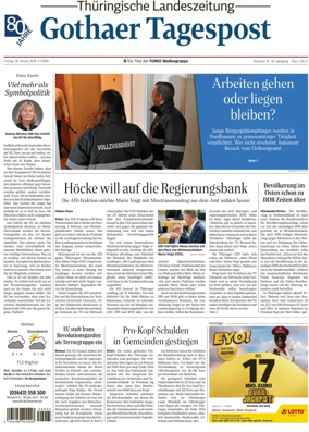 Cover of Thuringische Landeszeitung (Gotha)