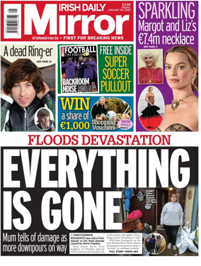 Cover of Irish Daily Mirror