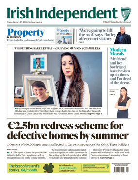Cover of Irish Independent