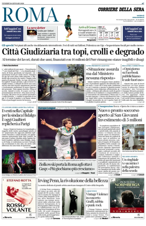 Cover of Corriere della Sera (Roma)