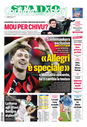 Cover of Corriere dello Sport Stadio (Nazionale)