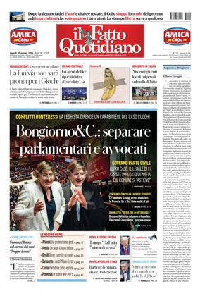 Cover of Il Fatto Quotidiano