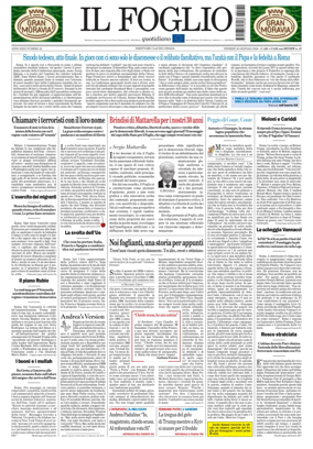 Cover of Il Foglio Quotidiano